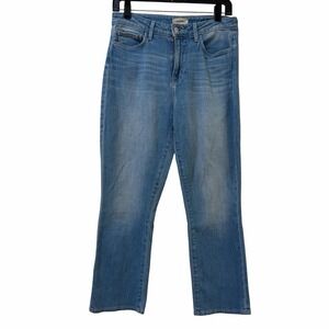 L'AGENCE Nadia Straight Leg Cropped High Rise Jeans Size 28 Rockford Light Wash
